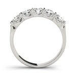 Bar Set Wedding Ring, in Platinum - 82597