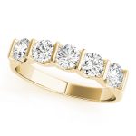 Bar Set Wedding Ring, in Yellow Gold - 82597