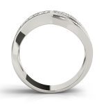 Fashion Wedding Ring, in White Gold - 82634