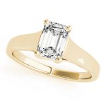 Trellis Engagement Ring, Solitaire Style, Emerald Shape, in Yellow Gold - 82654