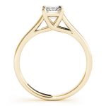 Trellis Engagement Ring, Solitaire Style, Emerald Shape, in Yellow Gold - 82654