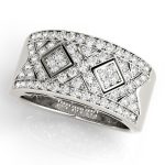 Diamond Fashion Ring, in White Gold - 82656