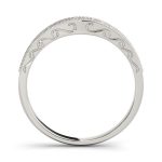 Pave Wedding Ring, in White Gold - 82674