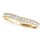 Pave Wedding Ring, in Yellow Gold - 82674