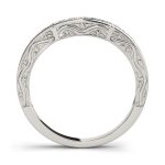 Curverd Wedding Ring, in Sterling Silver - 82675