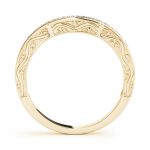 Curverd Wedding Ring, in Yellow Gold - 82675