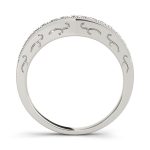 Curverd Wedding Ring, in Platinum - 82676