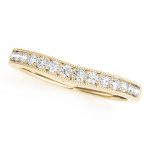 Curverd Wedding Ring, in Yellow Gold - 82676