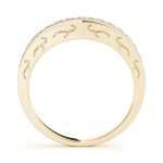 Curverd Wedding Ring, in Yellow Gold - 82676