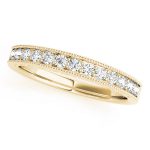 Prong Set Wedding Ring, in Yellow Gold - 82677