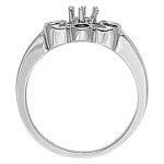 Right Hand Fashion Ring, Round Shape, in Platinum - 82725