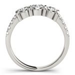 Three Stone Engagement Ring, Round Shape, in Platinum - 82738