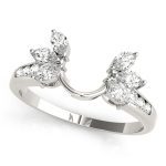 Wedding Band Wraps & Inserts, in White Gold - 82748