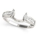 Wedding Band Wraps & Inserts, in White Gold - 82749