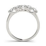 Prong Set Wedding Ring, in White Gold - 82800