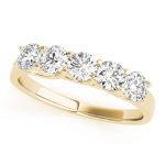 Prong Set Wedding Ring, in Yellow Gold - 82800