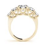 Prong Set Wedding Ring, Round Shape, in Yellow Gold - 82801