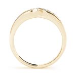 Curverd Wedding Ring, in Yellow Gold - 82825