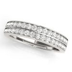 Prong Set Wedding Ring, in Platinum - 82830