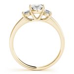 Three Stone Engagement Ring, Oval Shape, in Yellow Gold - 82943