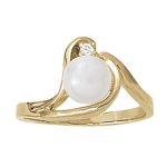 Color Fashion Ring, Pearl Shape, in Sterling Silver - 82975