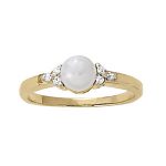 Color Fashion Ring, Pearl Shape, in Sterling Silver - 82976