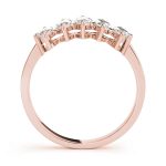 Fancy Shape Marquise Wedding Ring, in Rose Gold - 82993