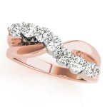 Prong Set Wedding Ring, in Rose Gold - 83004