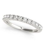 Prong Set Wedding Ring, in Platinum - 83236