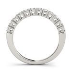 Prong Set Wedding Ring, in White Gold - 83236