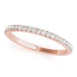 Prong Set Wedding Ring, in Rose Gold - 83240