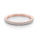 Prong Set Wedding Ring, in Rose Gold - 83240