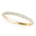 Prong Set Wedding Ring, in Yellow Gold - 83240