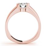 Solitaire Engagement Ring, Round Shape, in Rose Gold - 83242