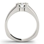 Solitaire Engagement Ring, Round Shape, in Sterling Silver - 83242