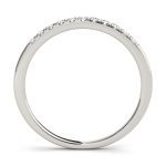 Prong Set Wedding Ring, in White Gold - 83250