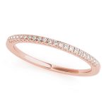 Prong Set Wedding Ring, in Rose Gold - 83367