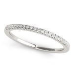 Prong Set Wedding Ring, in Platinum - 83367