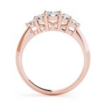 Prong Set Wedding Ring, Round Shape, in Rose Gold - 83380