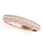 Prong Set Wedding Ring, in Rose Gold - 83491