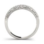 Prong Set Wedding Ring, in White Gold - 83491