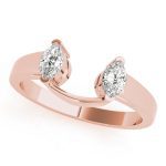 Wedding Band Wraps & Inserts, in Rose Gold - 83605