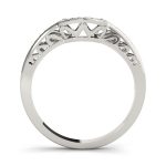 Curverd Wedding Ring, in Sterling Silver - 83611