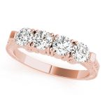 Prong Set Wedding Ring, in Rose Gold - 83633