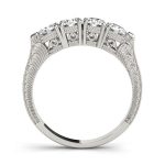 Prong Set Wedding Ring, in White Gold - 83633