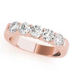 Prong Set Wedding Ring, in Rose Gold - 83709