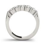 Prong Set Wedding Ring, in White Gold - 83709