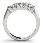 Three Stone Engagement Ring, Round Shape, in Platinum - 83726