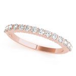 Prong Set Wedding Ring, in Rose Gold - 83734