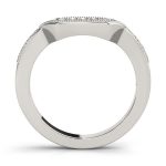 Curverd Wedding Ring, in Sterling Silver - 83755